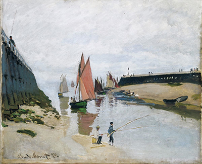 L'Entrée du port de Trouville Claude Monet